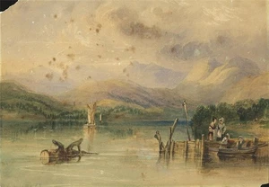 Lake At Killarney Ireland Watercolour Painting - 19th Century - Picture 1 of 12