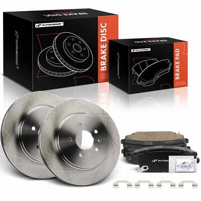 A-Premium Rear Disc Brake Rotors & Ceramic Pads for Cadillac STS 2005-2011 CTS - Image 1 of 4