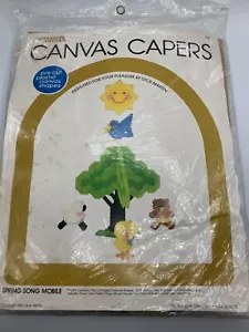 De colección 1980 Lienzo Alcaparras Canción Primavera Móvil Plástico Lienzo Kit 106 Ocio Arte - Imagen 1 de 9