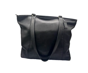 Vintage 80er Sammler Coach Tasche schwarz Leder leicht #4065 RAR! Rarität! - Bild 1 von 7