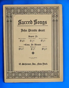 Vintage 1944 Noten "Come, Ye Blessed" - Medium in F -J. P. Scott -Sacred Songs - Bild 1 von 6