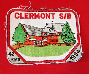 Insignia Antiguo Ayuntamiento Tela Bordado Marathon Clermont S.Berwinne 1994 - Picture 1 of 2