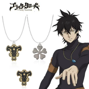 Collar Colgante Trébol Negro Anime Caballeros Mágicos Equipo Insignia Cosplay Collar - Imagen 1 de 25