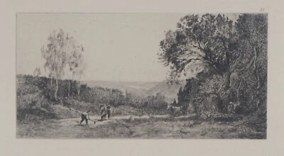Jb Camille Corot: Höhen Von Stadt-D, Gravur, Durand-Ruel, 1873 - Bild 1 von 4