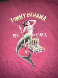 Tommy Bahama Reel Or No Reel Mermaid T Shirt Men’s Medium Fishing - Picture 1 of 11