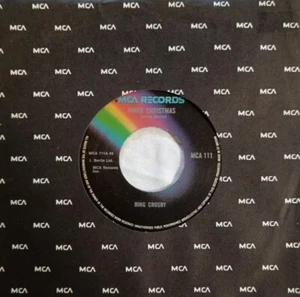 Bing Crosby-White Christmas/God Rest Ye Merry Gentlemen Vinyl 7" Single.MCA 111. - Picture 1 of 4