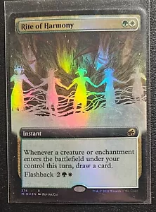 Rite of Harmony Extended Art FOIL NM MID Magic the Gathering MTG - Picture 1 of 1