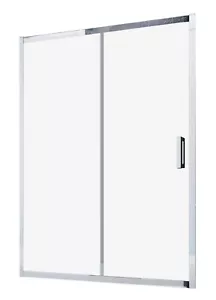 Mampara de ducha frontal 1 fijo y 1 puerta corredera, 195 cm de altura, Serie 2 - Imagen 1 de 6