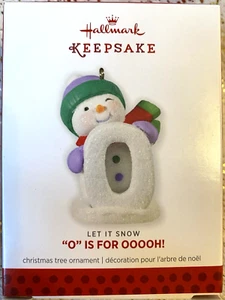 2013 Hallmark O is for OOOOH! Snowman Ornament #3 of 4 S N O W Collection - Picture 1 of 3