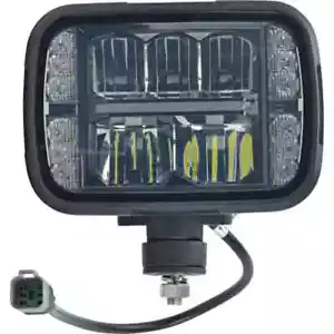 5x7 LED Headlight for Snow Plow - Heated, White, Rectangular, DOT Approved - Picture 1 of 3