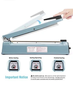 Metronic FS-300 12 inch Heat Sealer Impulse Sealer Poly Bag Sealing - Picture 1 of 8