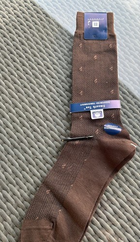 Calzini abiti da uomo marroni Givenchy taglia 10 13 nuovi con etichette