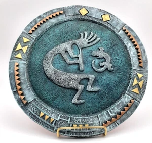 Handmade 11" Art Pottery Kokopelli Wall Hanging Plaque Southwestern - Picture 1 of 8