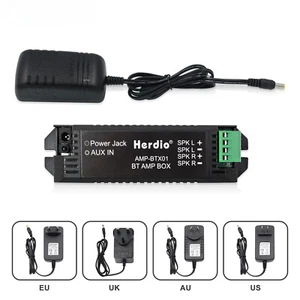 2 Channels Home Power Amplifier Audio Bluetooth Aux Mini Amplifier EU/US/UK Plug - Picture 1 of 22