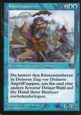 Coastal Magician/Coastal Wizard | EX | Portal Second Age | Ger | Magic MTG