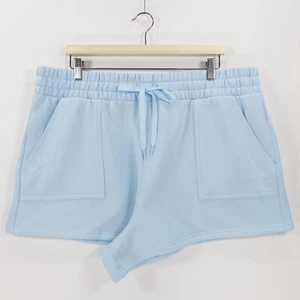 Victoria's Secret Women Pocket Drawstring Fleece Sweat Shorts Blue Size XXL - Picture 1 of 7