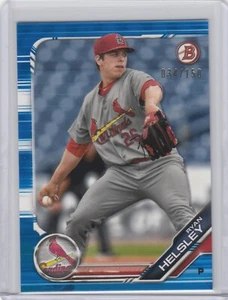 #/150 Ryan Helsely Prospect ▪ 2019 Bowman Paper BLUE Parallel #BP-121 - Picture 1 of 2