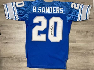Barry Sanders #20 Signed Lions Authentic Wilson Pro Line NFL Jersey Sz 44 VTG - Picture 1 of 8