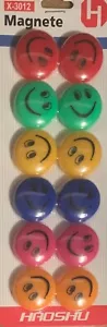 12 X Fridge Magnets Memo Magnet Whiteboard Magnets Notice Board Magnets 30 mm - Picture 1 of 4