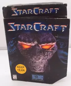 StarCraft (PC, 1998) Blizzard Caja Grande Juego del Año Cubierta Protoss - Imagen 1 de 16