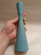 Vintage Van Briggle Bud Vase/Candlestick Turquoise Blue,Signed CO Springs CO MCM