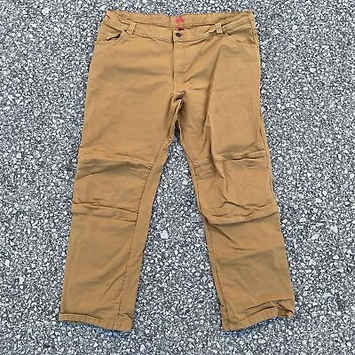 Pantalones deportivos Eastern Mountain para hombre 42x32 marrón esgrima doble rodilla trabajo Foto 1 de 4