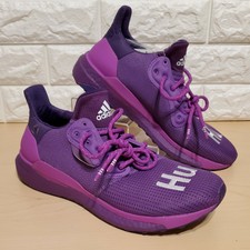 purple human race shoes