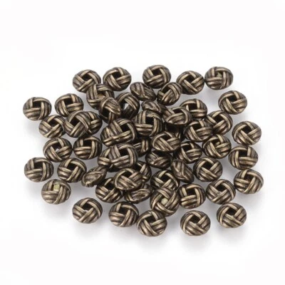 Bronze Spacer Beads Tibetan Style Rondelle Shape Striped 6mm x 3mm 25pcs - Image 1 of 2