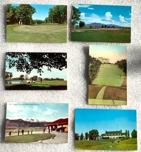 VINTAGE !!! ASSORTMENT #2 SET OF 5 GOLF RELATED POST CARDS C3 - Picture 1 of 2
