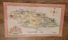 Jamaica British Colony Caribbean Island Kingston Port Royal 18 x 10.5 inch map
