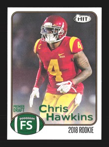 2018 SAGE HIT ROOKIE #6 Chris Hawkins    USC Trojans