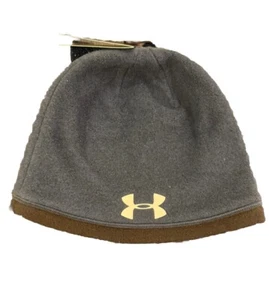 Under Armour Youth Boys ColdGear Infrared Beanie Hat Navy/Black Fleece 8+ OSFA - Picture 1 of 5