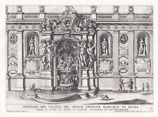 Rom Roma Brunnen fontana fountain Kupferstich engraving Venturini 1690