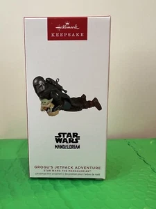 2023 Hallmark Keepsake GROGU'S JETPACK ADVENTURE Star Wars Mandalorian - Picture 1 of 4