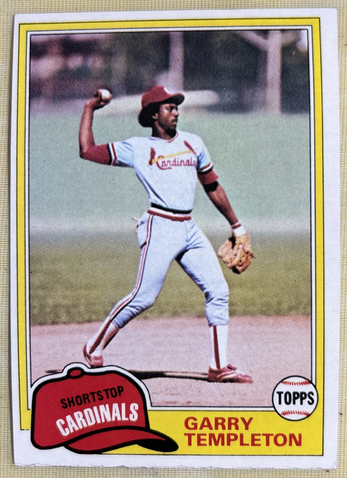 Tarjeta 1981 Topps Garry Templeton #485 Cardinals Salón de la fama Bajo grado O/C, esquinas/bordes Foto 1 de 2
