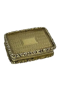 George IV Silver Gilt Vinaigrette - Birmingham - 1826 by John Bettridge - Picture 1 of 13