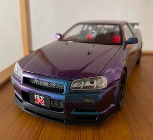 Large 1:18 Nissan Skyline GT-R R34 Diecast Model Car Sports Vehicle Collectible - Picture 1 of 11