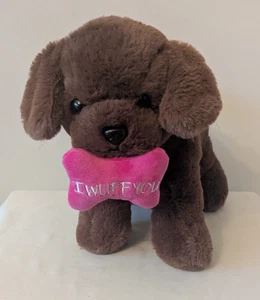 I Wuff You Welpe Hund 10 Zoll Plüschtier Schokolade Labor Stofftier Spielzeug Walgreens - Bild 1 von 7