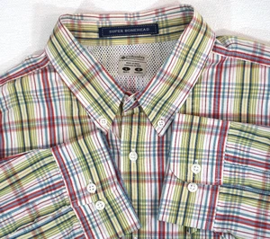 Columbia PFG Super Bonehead Mens Large Fishing Shirt Breathable Plaid - Bild 1 von 15