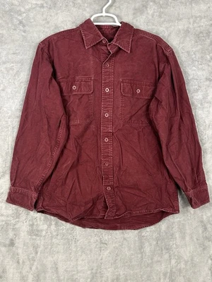 Camisa vaquera Red Head para hombre mediana roja granate abotonada manga larga camionero Foto 1 de 4