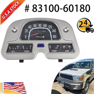 Speedometer Gauge Cluster For Toyota Land Cruiser FJ40 FJ43 FJ45 BJ40 1974-1984 Foto 1 de 4