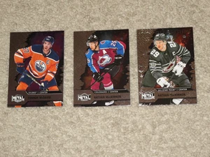 3 Cards Connor McDavid Nathan MacKinnon 2020 Fleer Metal Univers Skybox Card Lot - Picture 1 of 2