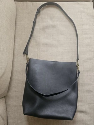 Madewell транспорта ведро истинный черный кожаный наплечная сумка с Ярлыками $168 - Изображение 1 из 4