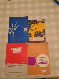 FIAT 850 Libretto uso e manutenzione + Consigli agli utenti  +carta Stradale FIA - Foto 1 di 17