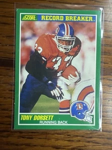 Tony Dorsett 1989 Score Denver Broncos #326 - Picture 1 of 2
