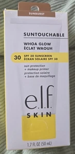 e.l.f ELF SKIN Suntouchable Whoa Glow SPF30 Sunscreen Primer 50ml *New Boxed* - Picture 1 of 2