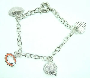 NFL Nuevo Brazalete Dije para Mujer Chicago Bears con Cristales 7,5 PULGADAS de Largo - Imagen 1 de 1