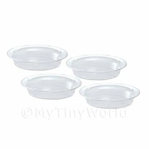 Dolls House Miniature Set of 4 Plastic Bowls / Picnic bowls - Picture 1 of 1