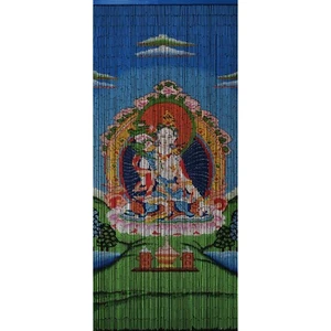 Bamboo Beaded Curtain Hand Painted- White Tara - Picture 1 of 2