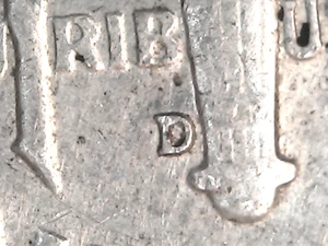 1964 D/D Roosevelt Silver Dime re-punched mintmark ERROR - Picture 1 of 3